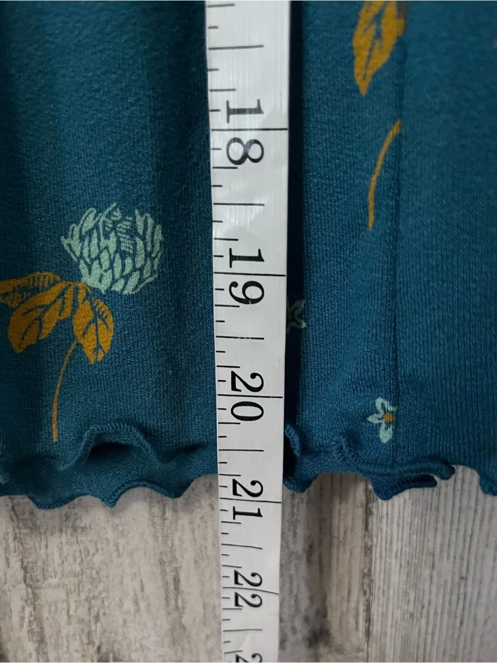 Free People Teal Blue Floral Off-Shoulder Tunic Small